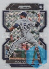 2022 Panini Prizm White Wave Prizm Jake Cousins RC #199
